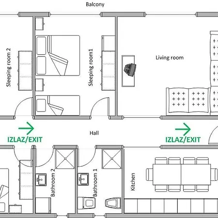 Apartment App Sandra 3 Bedrooms On 112m2 Kostrena